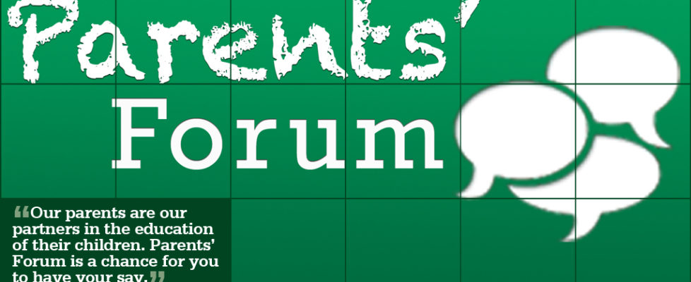 November 11 Parents Forum Monday 11 November 6 7pm