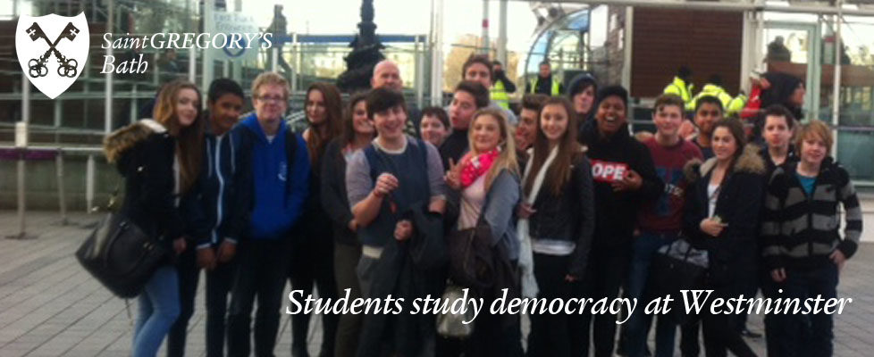 Students study democracy at Westminster