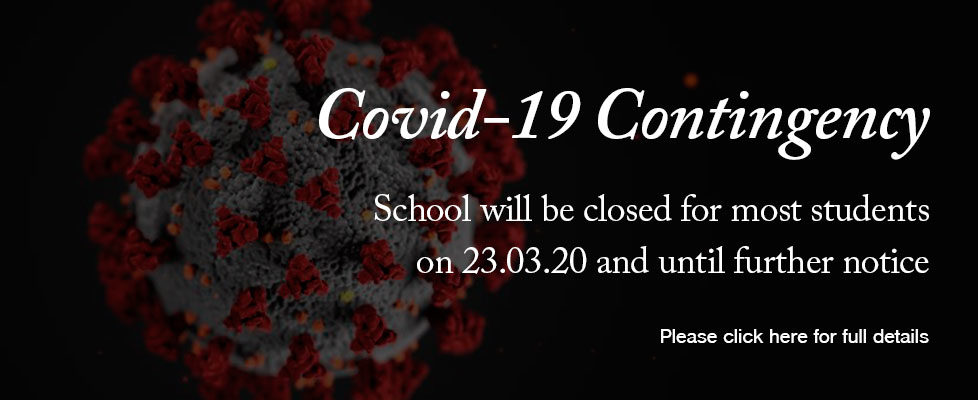 School is now CLOSED until further notice